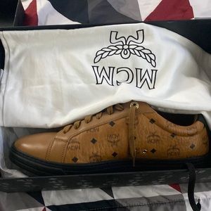Men MCM shoes basically new worn 1 time, & hat real leather